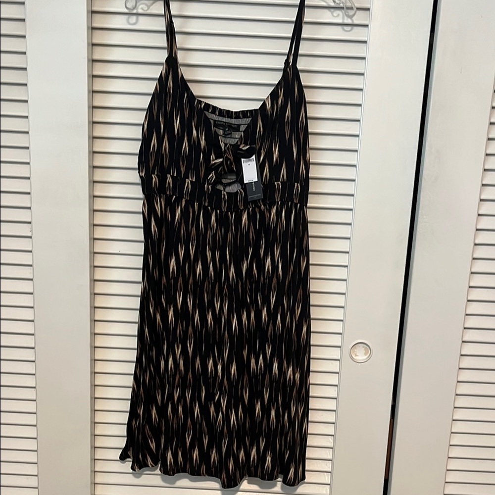 Banana Republic Black and Tan Mini Dress